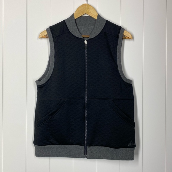 Adidas Reversible Gray/Black Women's Vest - Picture 1 of 8